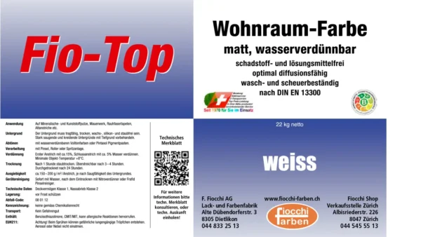Fio-Top Wohnraumfarbe