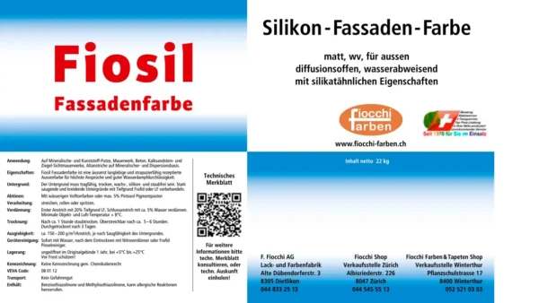 Fiosil Fassadenfarbe