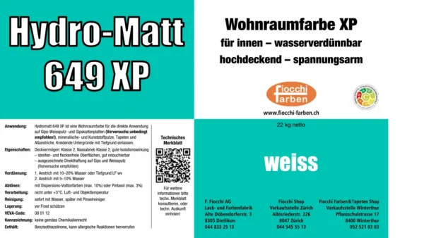 Hydro-Matt 649 XP Wohnraumfarbe