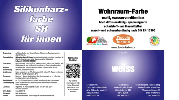 Silikonharzfarbe SH innen (SHI)